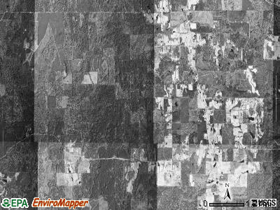 Miller township, Arkansas satellite photo by USGS