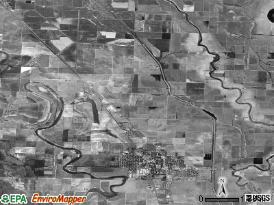Randolph township, Arkansas satellite photo by USGS