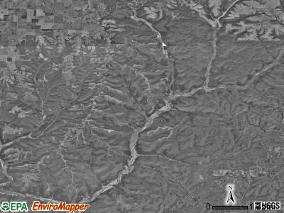 North Linn township, Missouri satellite photo by USGS