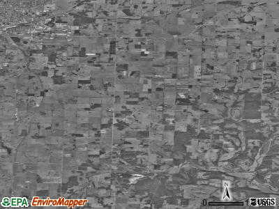 Kings Prairie township, Missouri satellite photo by USGS