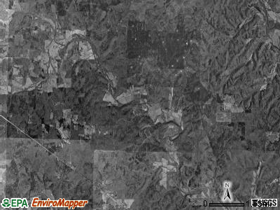 Cane Creek township, Missouri satellite photo by USGS
