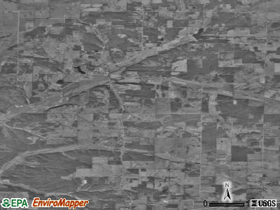 Dayton township, Missouri satellite photo by USGS