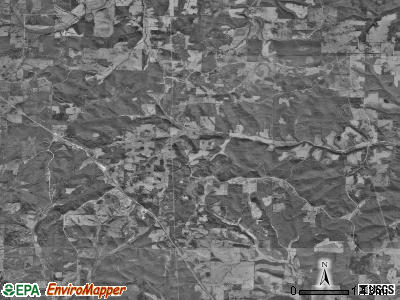Walls township, Missouri satellite photo by USGS