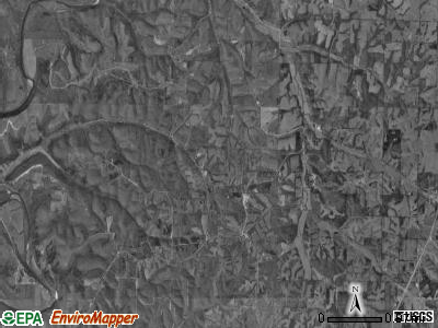 McKinley township, Missouri satellite photo by USGS
