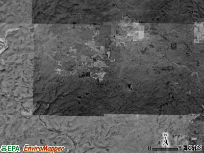 King township, Missouri satellite photo by USGS