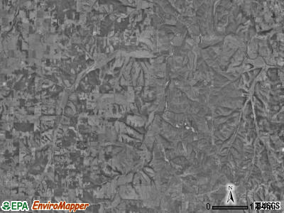 McDonald township, Missouri satellite photo by USGS