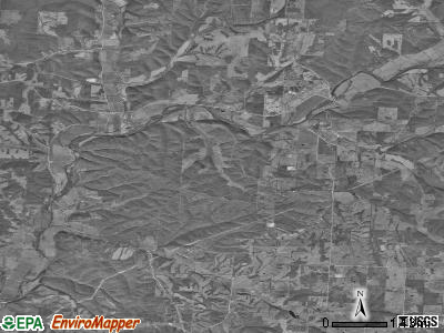 Erie McNatt township, Missouri satellite photo by USGS