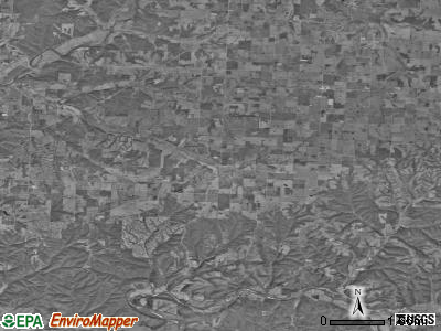 Elk Horn township, Missouri satellite photo by USGS