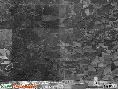 Harris township, Missouri satellite photo by USGS