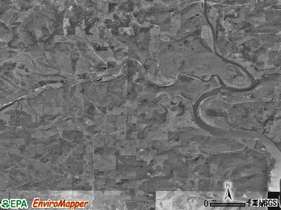 Lick Creek township, Missouri satellite photo by USGS