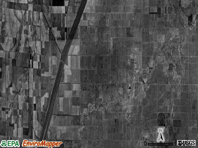 Little River township, Missouri satellite photo by USGS