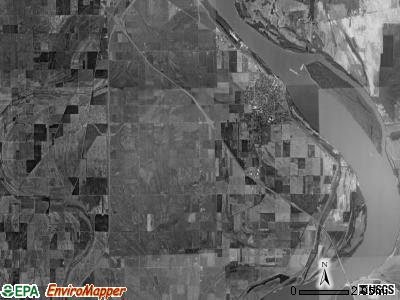 Little Prairie township, Missouri satellite photo by USGS