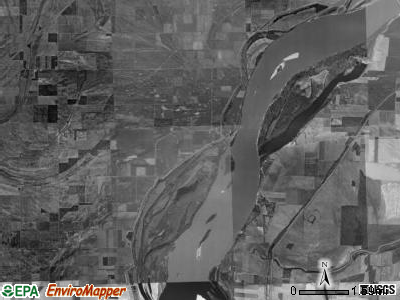 Pemiscot township, Missouri satellite photo by USGS