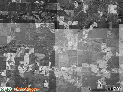 Jewell township, Arkansas satellite photo by USGS