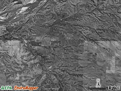 Union township, Nebraska satellite photo by USGS