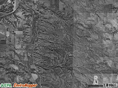Sparta township, Nebraska satellite photo by USGS
