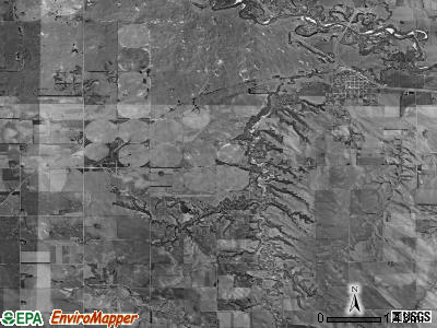 Oakdale township, Nebraska satellite photo by USGS