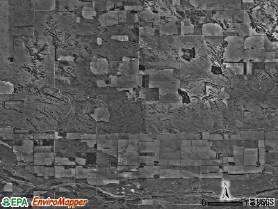 West Union township, Nebraska satellite photo by USGS