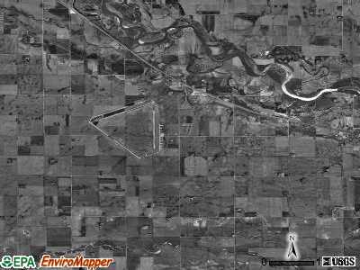 Everett township, Nebraska satellite photo by USGS