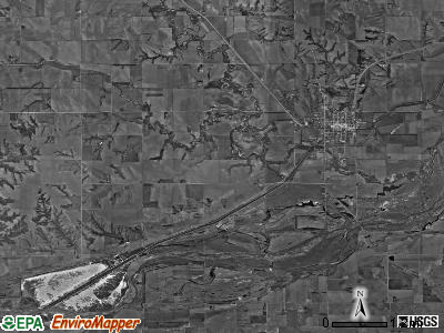 Genoa township, Nebraska satellite photo by USGS