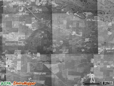 Burke township, Arkansas satellite photo by USGS