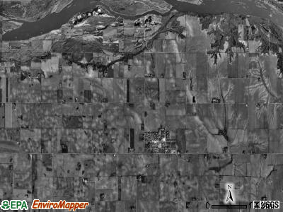 North Cedar township, Nebraska satellite photo by USGS
