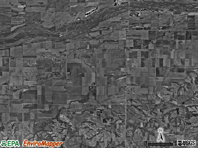 Bone Creek township, Nebraska satellite photo by USGS