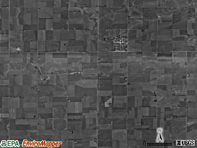 Reading township, Nebraska satellite photo by USGS