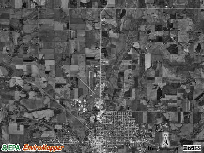 Midland township, Nebraska satellite photo by USGS