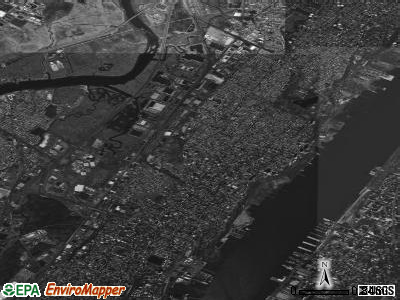 North Bergen township, New Jersey satellite photo by USGS