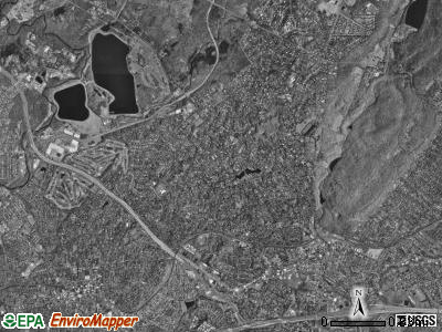 Millburn township, New Jersey satellite photo by USGS
