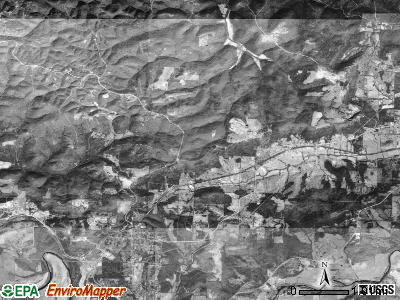 Summit township, Arkansas satellite photo by USGS