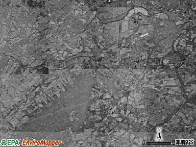 Hillsborough township, New Jersey satellite photo by USGS