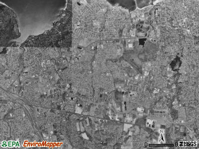 Hazlet township, New Jersey satellite photo by USGS