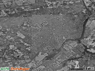 Princeton township, New Jersey satellite photo by USGS