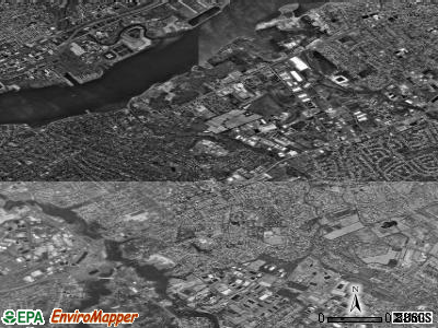 Cinnaminson township, New Jersey satellite photo by USGS