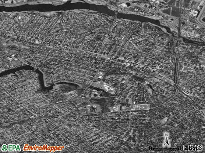 Haddon township, New Jersey satellite photo by USGS