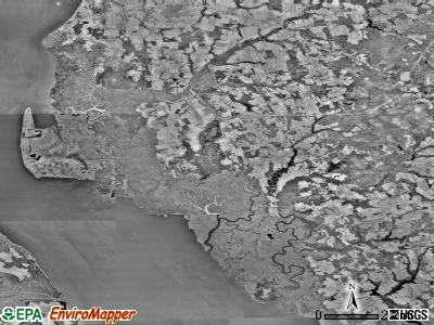 Lower Alloways Creek township, New Jersey satellite photo by USGS