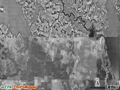 Moyock township, North Carolina satellite photo by USGS
