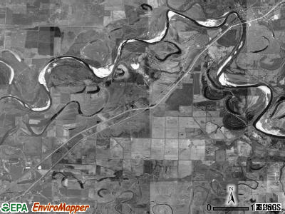 Homan township, Arkansas satellite photo by USGS