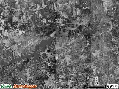 Cunningham township, North Carolina satellite photo by USGS