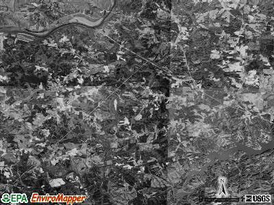 Milton township, North Carolina satellite photo by USGS