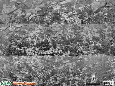 Ruffin township, North Carolina satellite photo by USGS