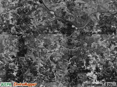 Dan River township, North Carolina satellite photo by USGS