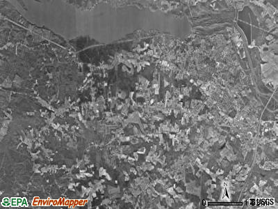 Roanoke Rapids township, North Carolina satellite photo by USGS