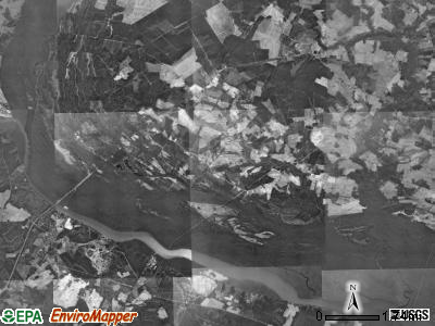 Hall township, North Carolina satellite photo by USGS