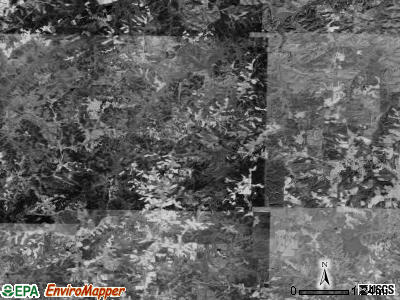 Leasburg township, North Carolina satellite photo by USGS