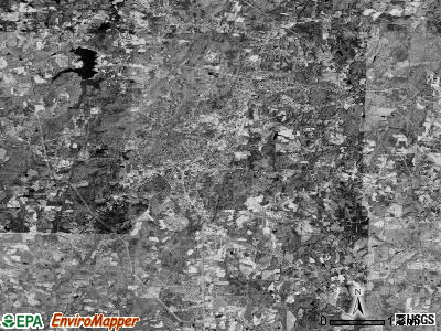 Roxboro township, North Carolina satellite photo by USGS