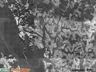 Mintonsville township, North Carolina satellite photo by USGS