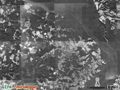 Harrellsville township, North Carolina satellite photo by USGS